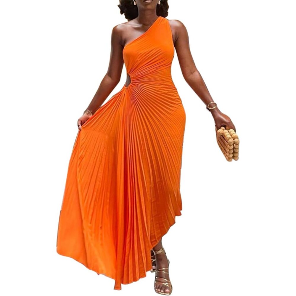 Women's Polyester Elastane One Shoulder Sleeveles… - image 1